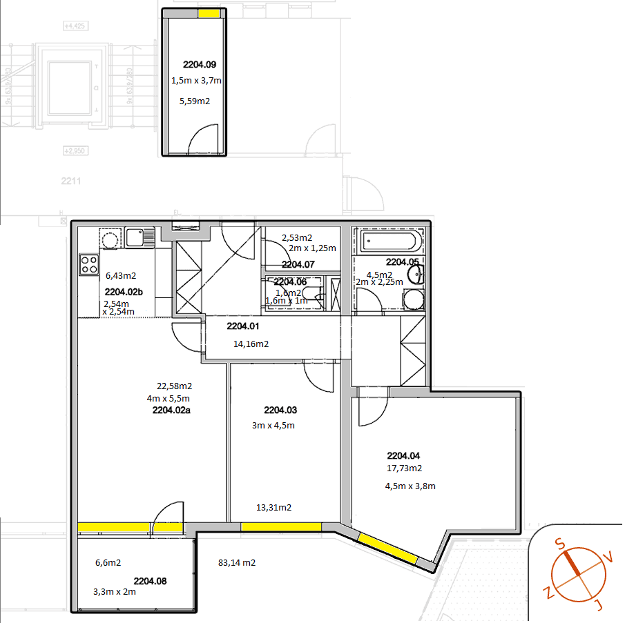 2 bedroom with open-plan kitchen flat for sale, 83 m², Viléma Balarina, Hlučín, Moravskoslezský Region 2 bedroom with open-plan kitchen flat for sale, 83 m², Viléma Balarina, Hlučín, Moravskoslezský Region