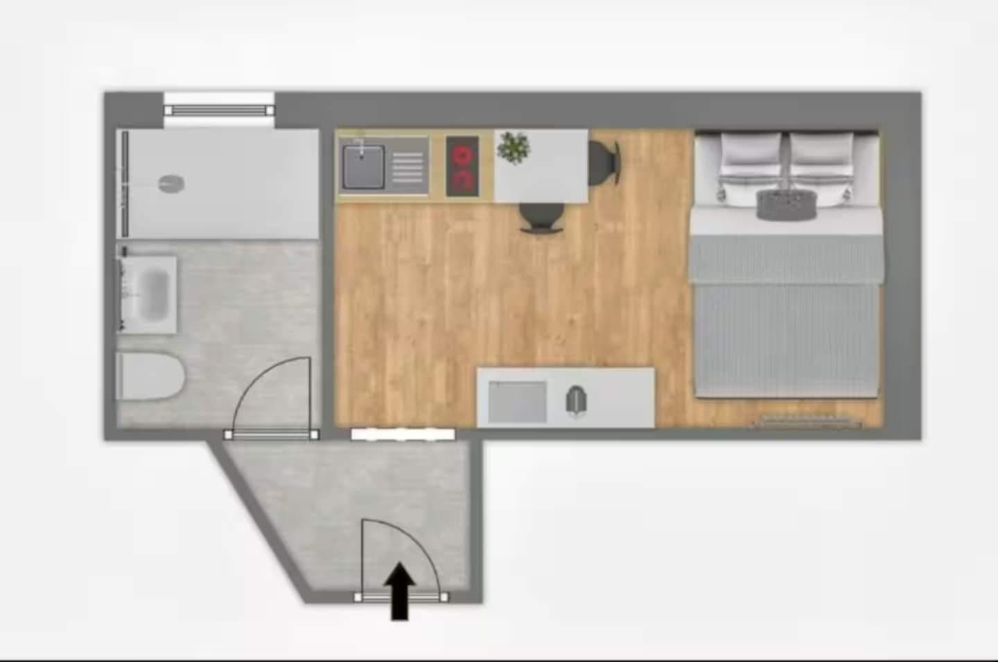 1 bedroom flat to rent, 20 m², Ludwigshafen am Rhein, Rhineland-Palatinate 1 bedroom flat to rent, 20 m², Ludwigshafen am Rhein, Rhineland-Palatinate