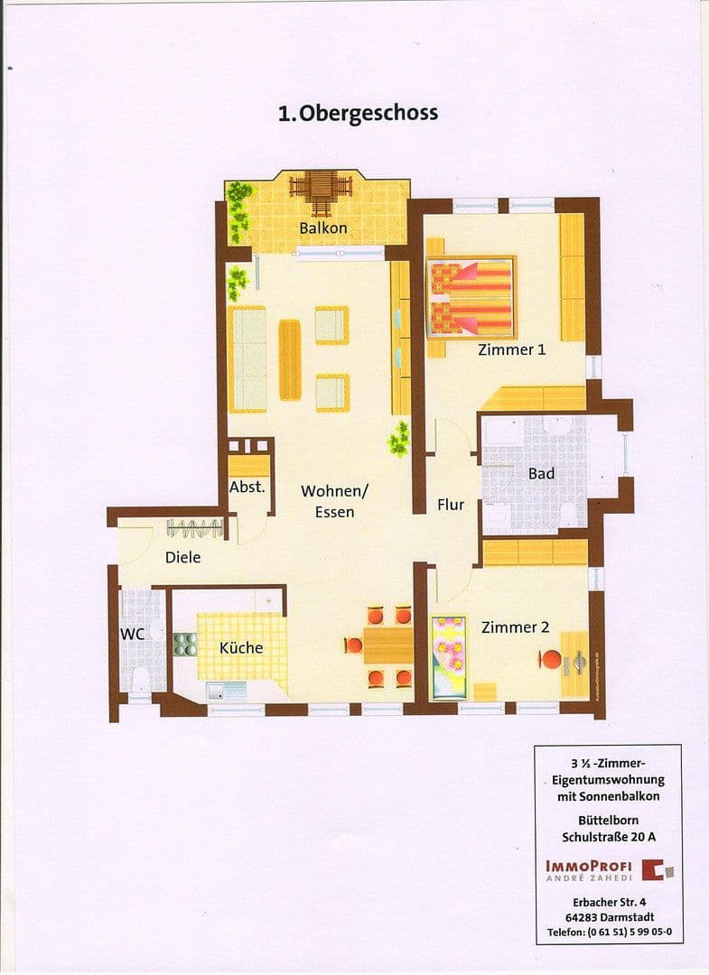 3 bedroom flat to rent, 96 m², Schulstraße 20a, Büttelborn, Hesse 3 bedroom flat to rent, 96 m², Schulstraße 20a, Büttelborn, Hesse
