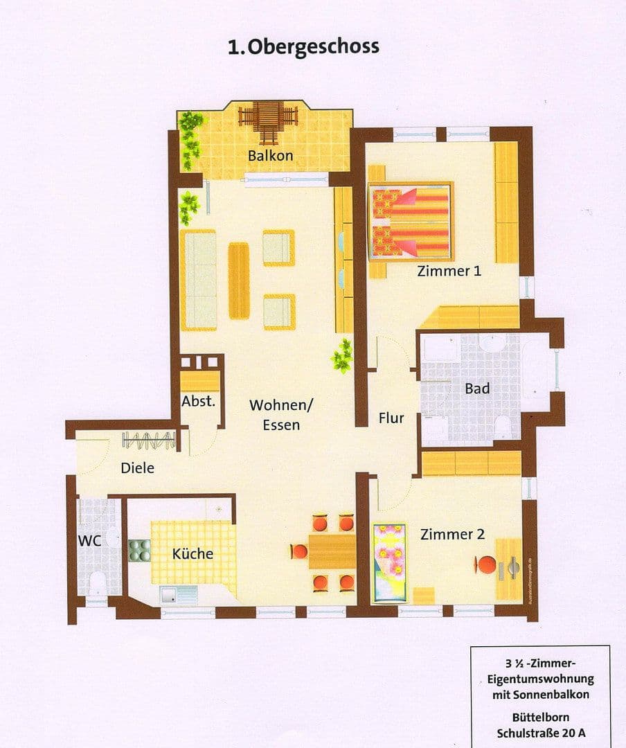 3 bedroom flat to rent, 96 m², Schulstraße 20a, Büttelborn, Hesse 3 bedroom flat to rent, 96 m², Schulstraße 20a, Büttelborn, Hesse