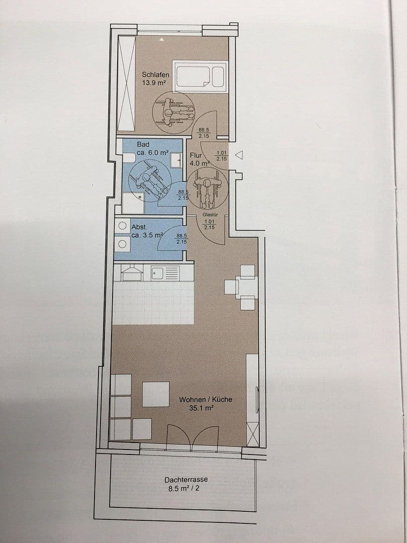 1 bedroom with open-plan kitchen flat for sale, 67 m², Am Wall 86, Bremen, Bremen 1 bedroom with open-plan kitchen flat for sale, 67 m², Am Wall 86, Bremen, Bremen