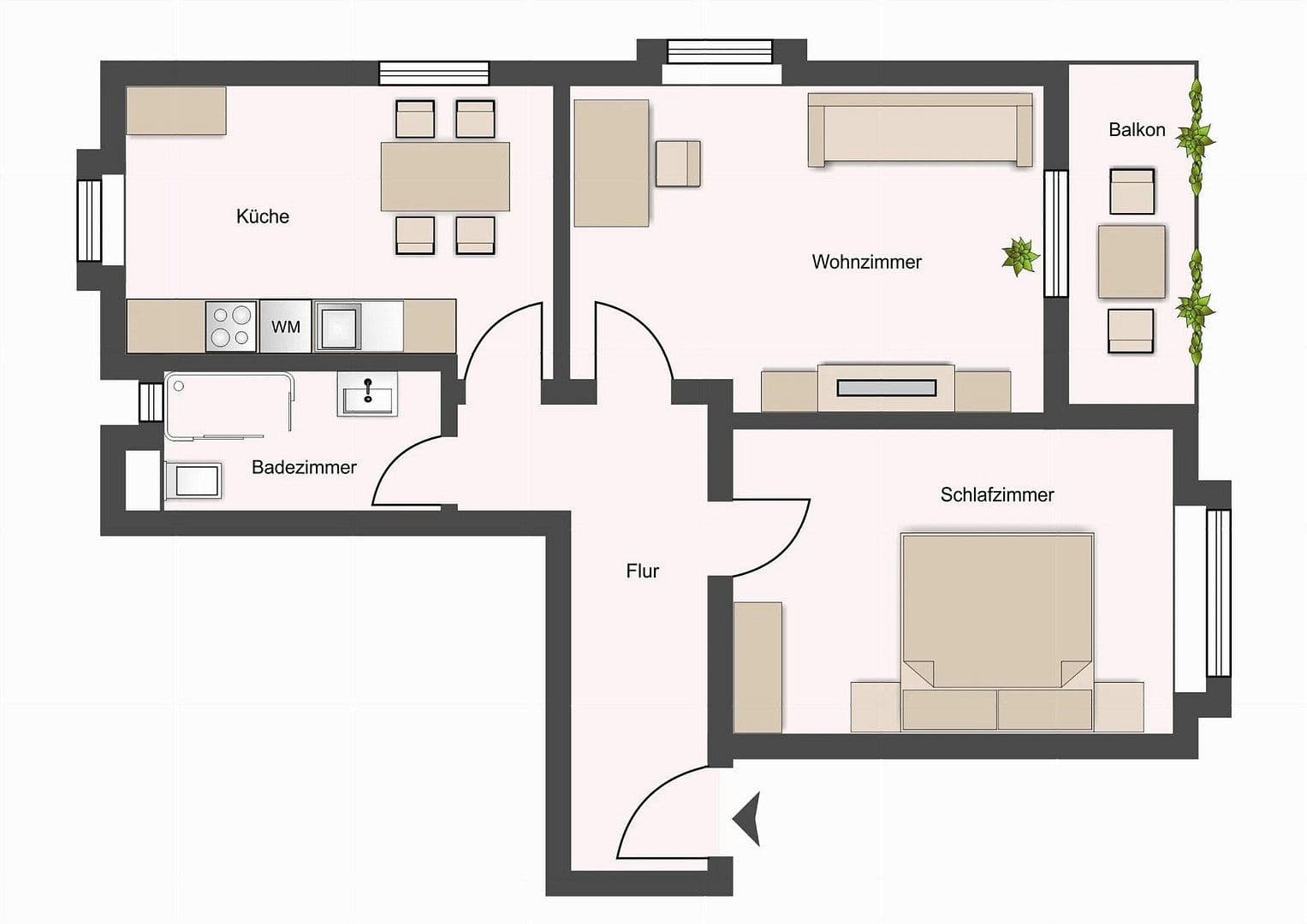 2 bedroom flat to rent, 62 m², 20535, Hamburg 2 bedroom flat to rent, 62 m², 20535, Hamburg