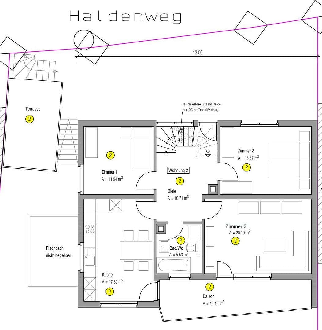 flat to rent, 17 m², Haldenweg 16, Lörrach, Baden-Württemberg flat to rent, 17 m², Haldenweg 16, Lörrach, Baden-Württemberg
