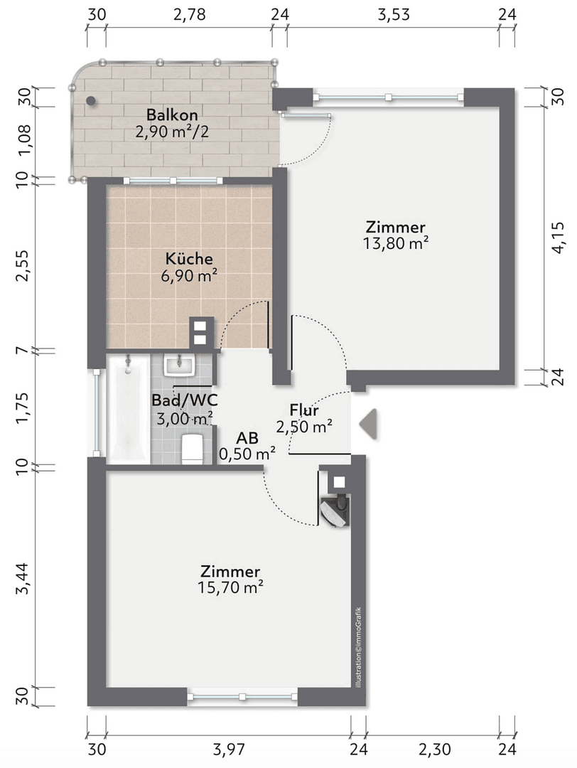 2 bedroom flat to rent, 44 m², Gerhart-Hauptmann-Str. 13b, Heidelberg, Baden-Württemberg 2 bedroom flat to rent, 44 m², Gerhart-Hauptmann-Str. 13b, Heidelberg, Baden-Württemberg