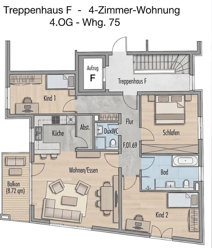 4 bedroom flat for sale, 110 m², Frankfurt, Hesse 4 bedroom flat for sale, 110 m², Frankfurt, Hesse
