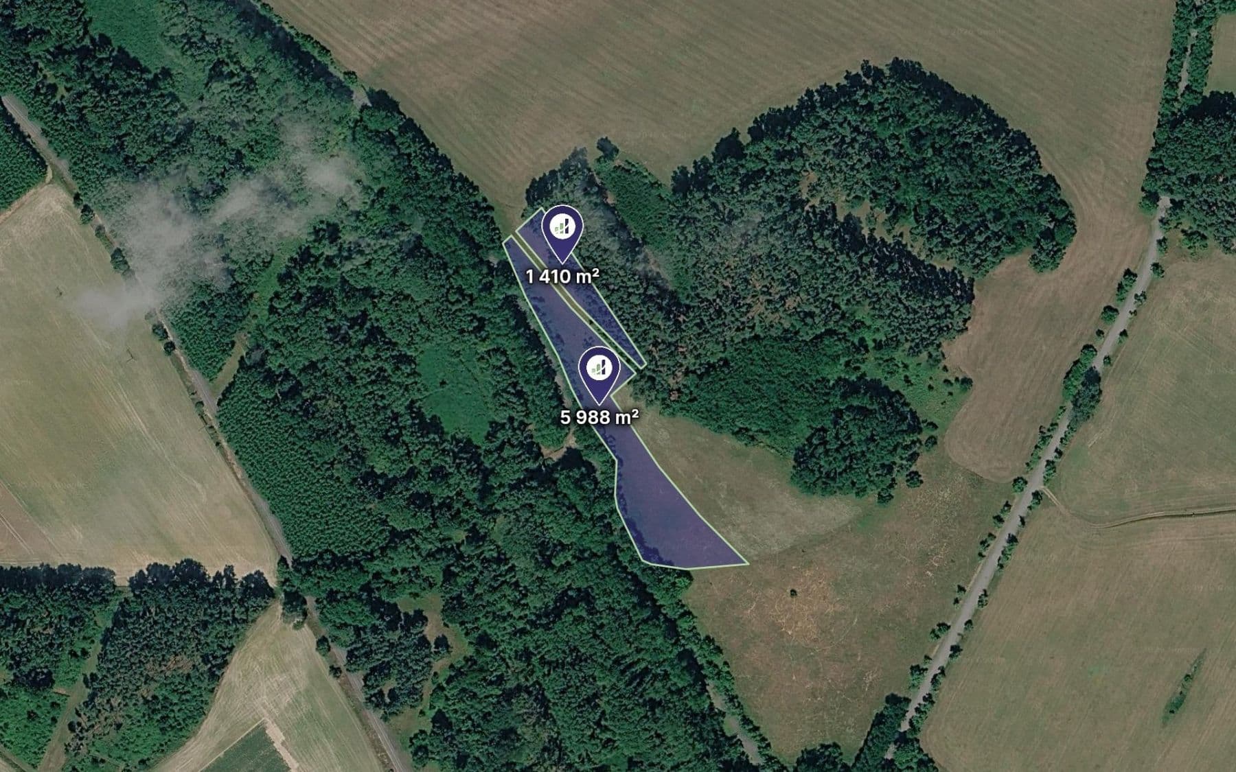 plot for sale, 7,398 m², Střemy, Středočeský Region plot for sale, 7,398 m², Střemy, Středočeský Region