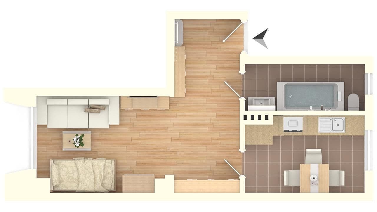 1 bedroom flat to rent, 34 m², Wallstraße 61, Schwerin, Mecklenburg-Vorpommern 1 bedroom flat to rent, 34 m², Wallstraße 61, Schwerin, Mecklenburg-Vorpommern