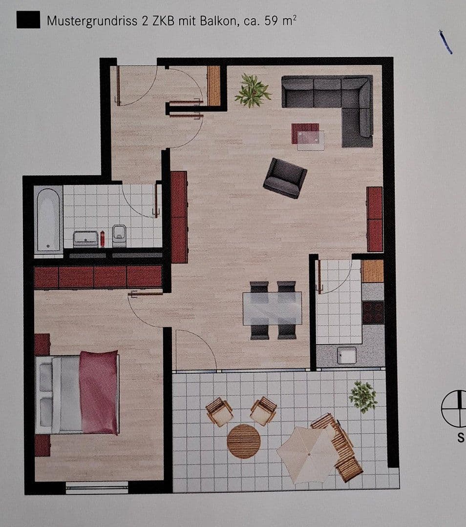 2 bedroom flat for sale, 59 m², Niehl, North Rhine-Westphalia 2 bedroom flat for sale, 59 m², Niehl, North Rhine-Westphalia