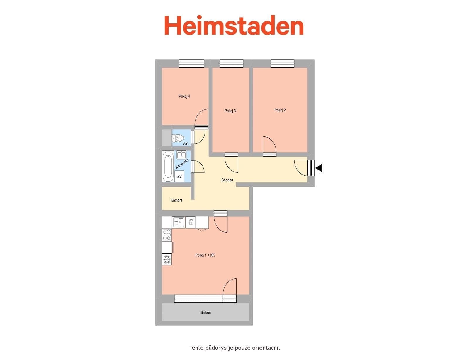 3 bedroom with open-plan kitchen flat to rent, 71 m², Okružní, Orlová, Moravskoslezský Region 3 bedroom with open-plan kitchen flat to rent, 71 m², Okružní, Orlová, Moravskoslezský Region