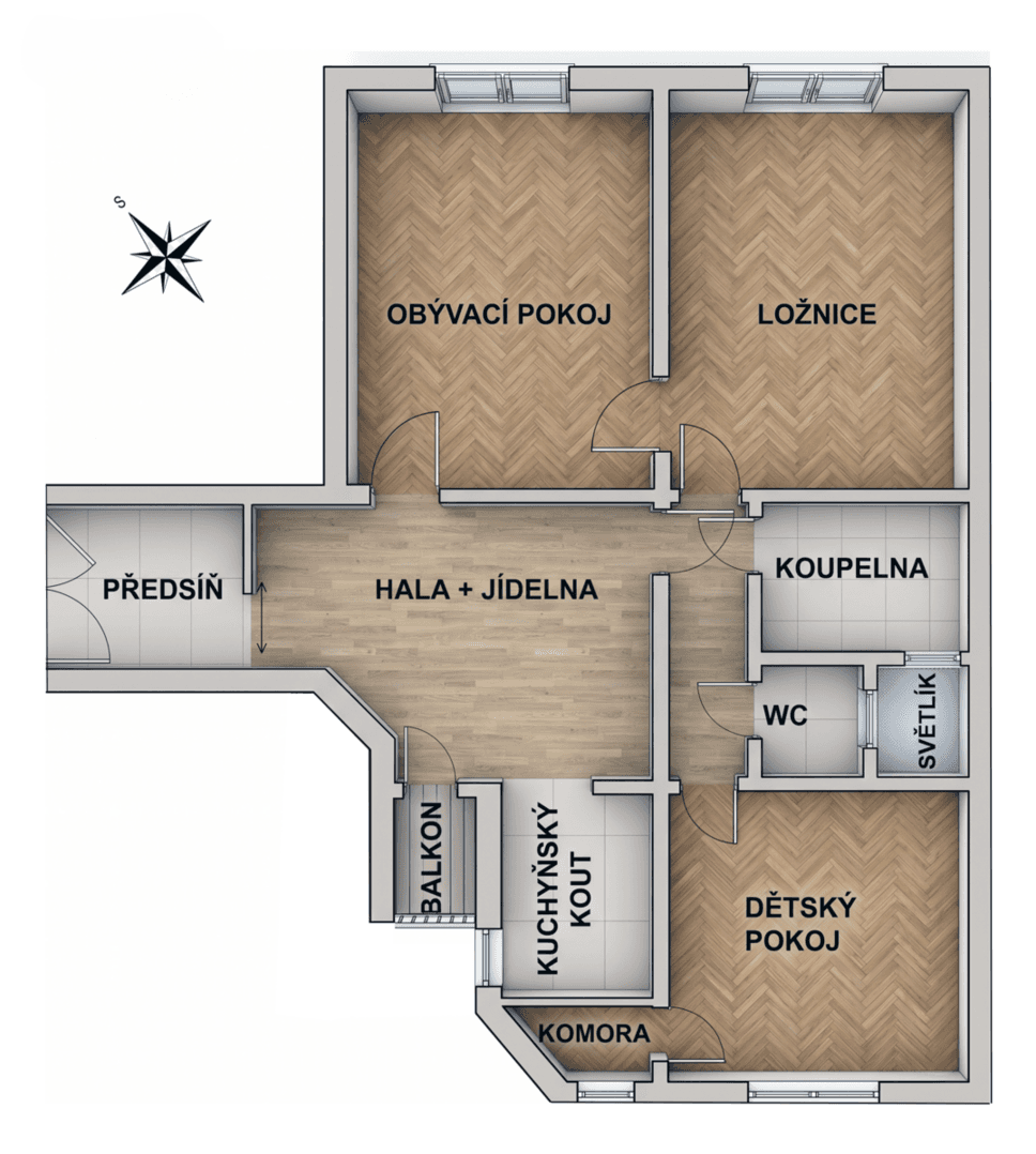 2 bedroom flat for sale, 82 m², Na Jezerce, Prague, Prague 2 bedroom flat for sale, 82 m², Na Jezerce, Prague, Prague