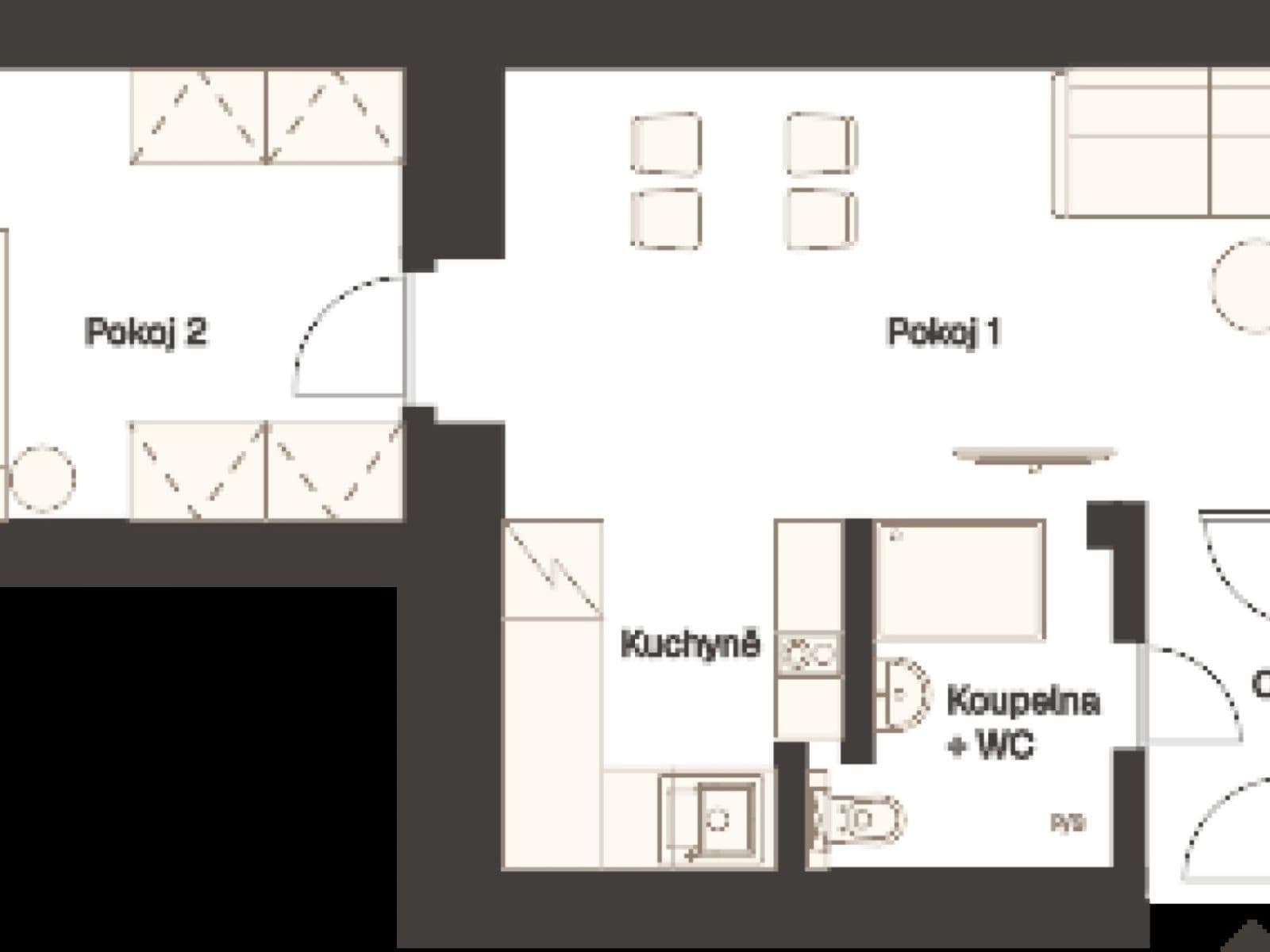 2 bedroom flat to rent, 54 m², Svatoslavova, Prague, Prague 2 bedroom flat to rent, 54 m², Svatoslavova, Prague, Prague