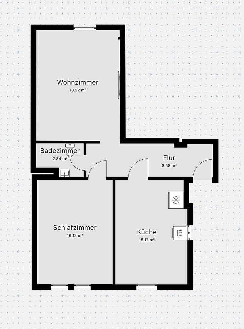 2 bedroom flat to rent, 64 m², Krughütter Straße 57, Saarbrücken, Saarland 2 bedroom flat to rent, 64 m², Krughütter Straße 57, Saarbrücken, Saarland