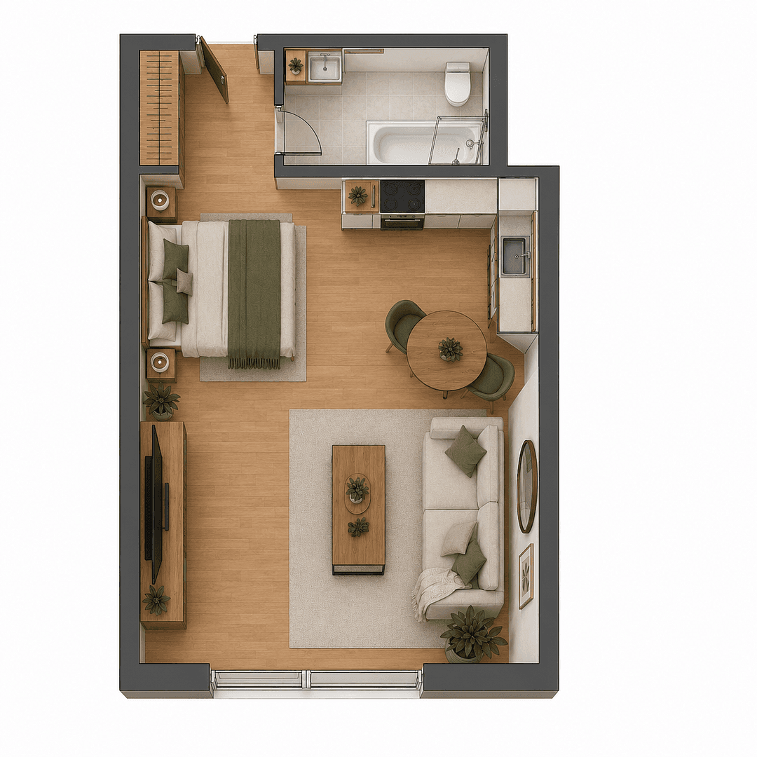 1 bedroom flat to rent, 38 m², Unterschleissheim, Bavaria 1 bedroom flat to rent, 38 m², Unterschleissheim, Bavaria