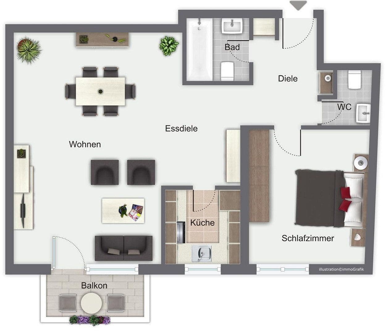 2 bedroom flat to rent, 63 m², Frankfurt am Main, Hesse 2 bedroom flat to rent, 63 m², Frankfurt am Main, Hesse
