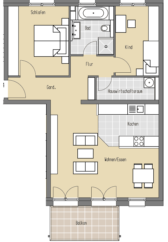 3 bedroom flat to rent, 82 m², Am Jessenapfel 3, Frankfurt, Hesse 3 bedroom flat to rent, 82 m², Am Jessenapfel 3, Frankfurt, Hesse