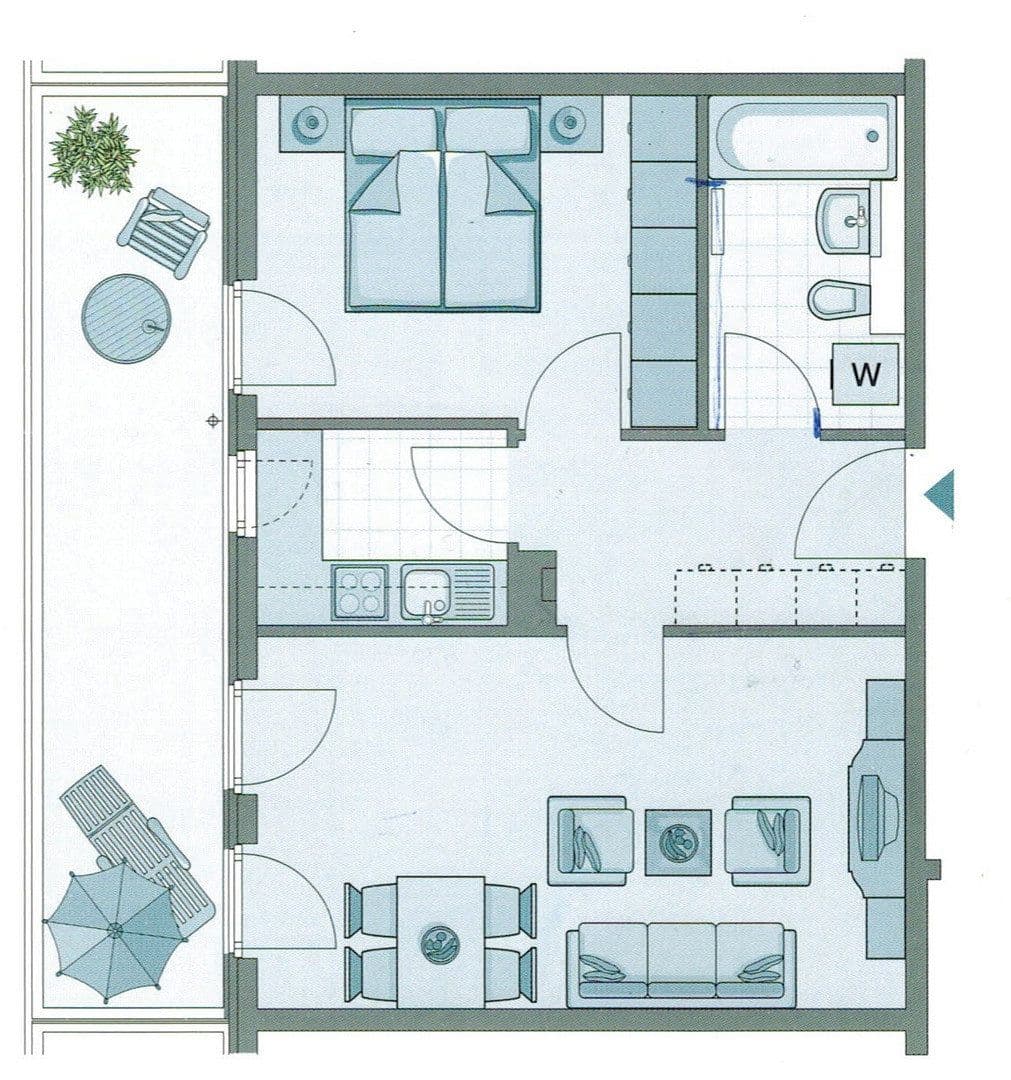 2 bedroom flat to rent, 54 m², Max-Friedlaender-Bogen 5, München, Bavaria 2 bedroom flat to rent, 54 m², Max-Friedlaender-Bogen 5, München, Bavaria