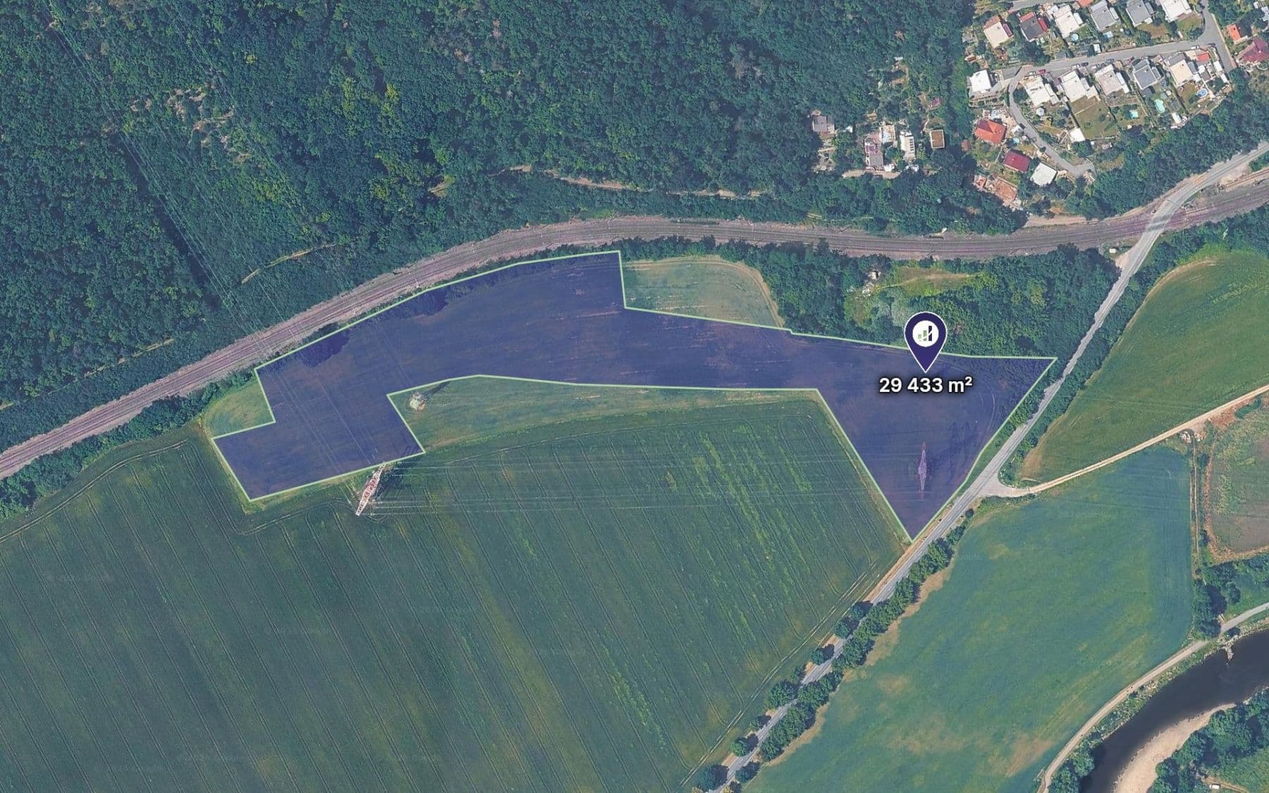plot for sale, 29,433 m², Černošice, Středočeský Region plot for sale, 29,433 m², Černošice, Středočeský Region