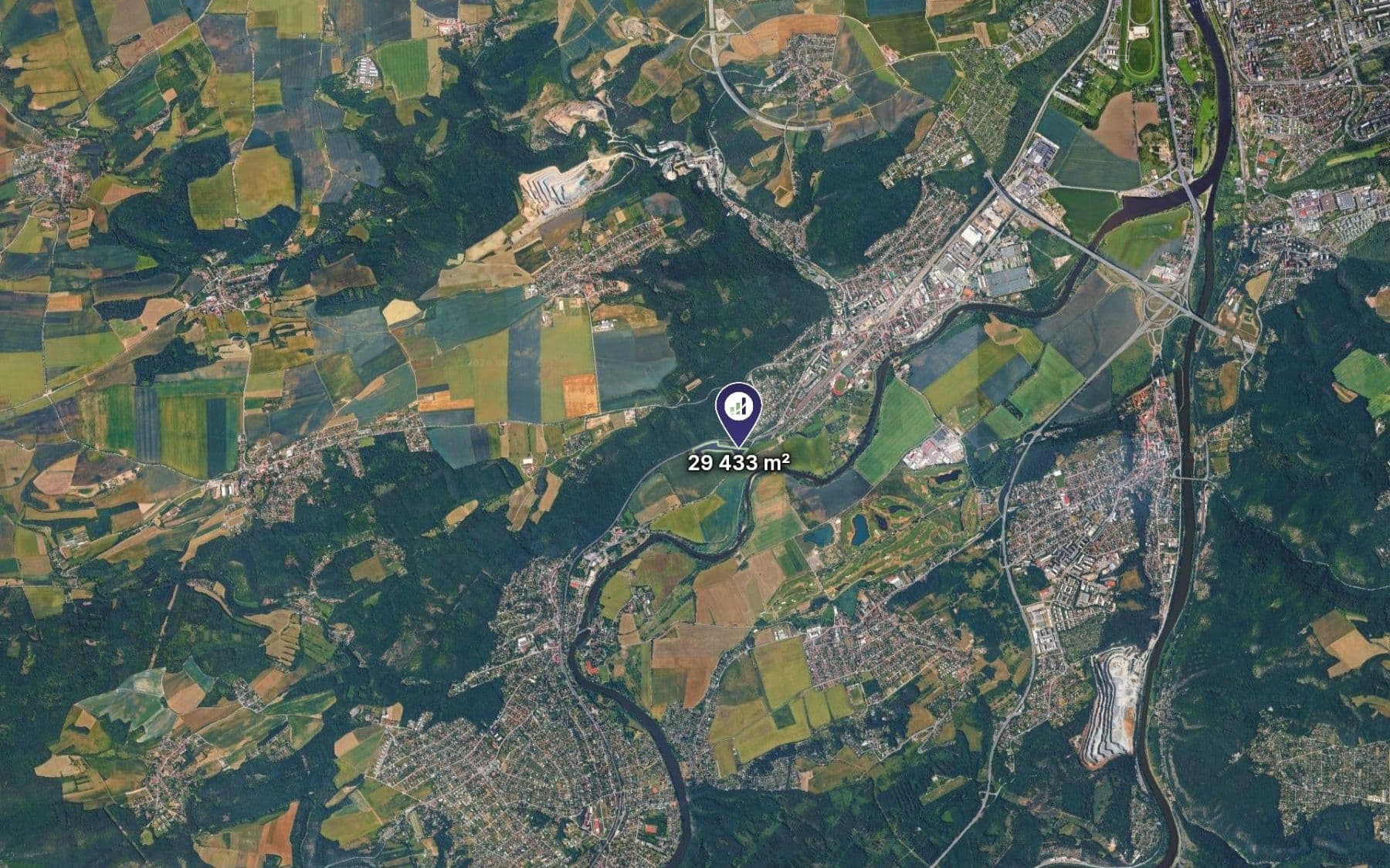 plot for sale, 29,433 m², Černošice, Středočeský Region plot for sale, 29,433 m², Černošice, Středočeský Region