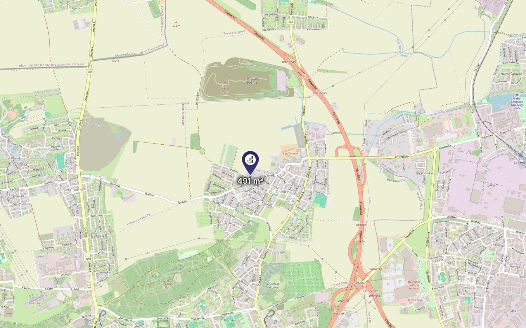 plot for sale, 491 m², Prague, Prague plot for sale, 491 m², Prague, Prague