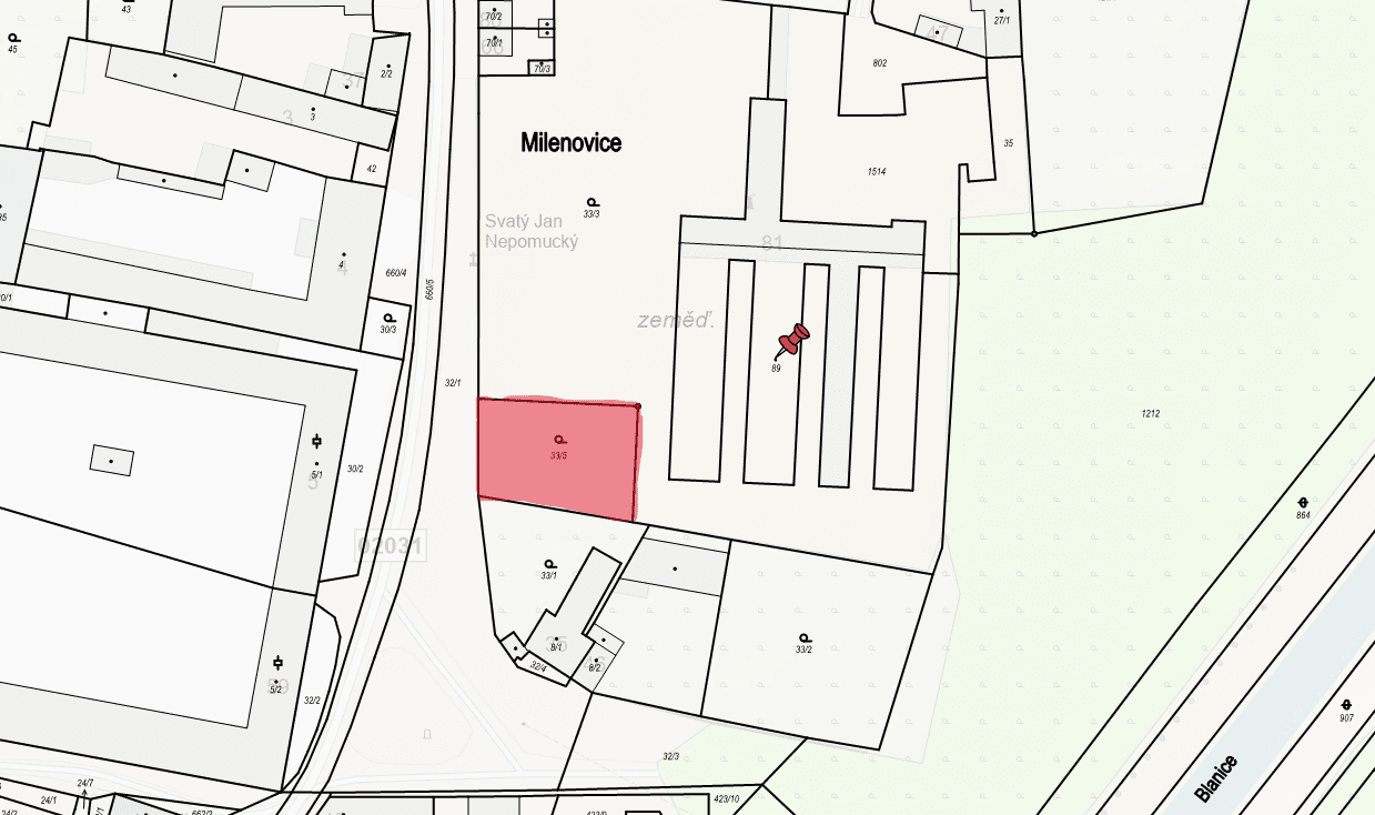 plot for sale, 840 m², Protivín, Jihočeský Region plot for sale, 840 m², Protivín, Jihočeský Region