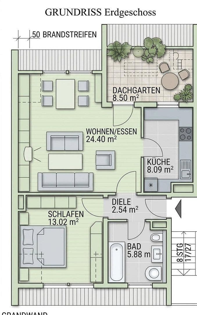 1 bedroom with open-plan kitchen flat to rent, 57 m², Karlstraße 12, Fürth, Bavaria 1 bedroom with open-plan kitchen flat to rent, 57 m², Karlstraße 12, Fürth, Bavaria