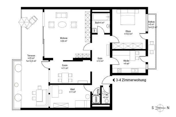 4 bedroom flat for sale, 101 m², Haar, Bavaria 4 bedroom flat for sale, 101 m², Haar, Bavaria