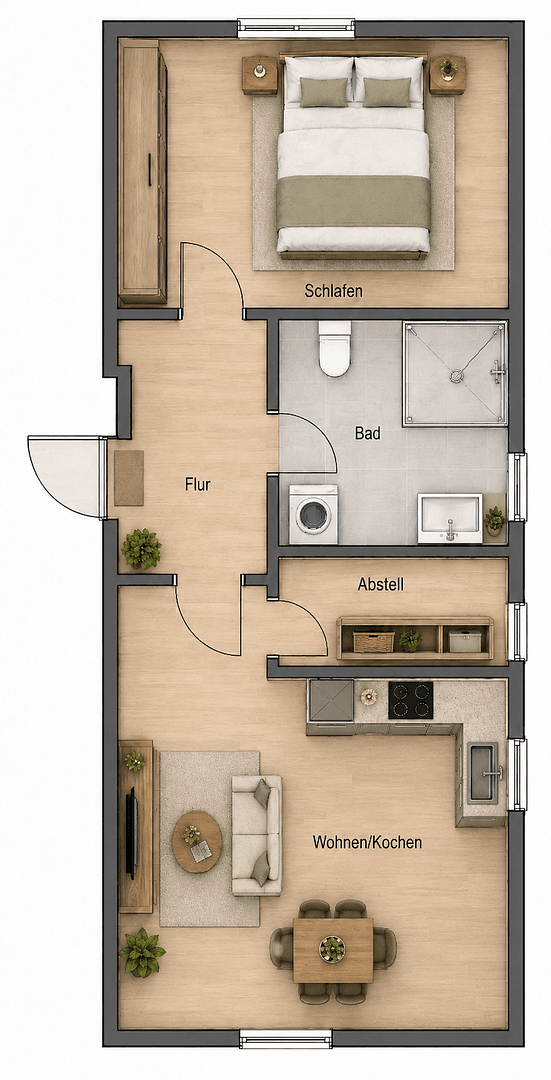 2 bedroom flat to rent, 46 m², Panketal, Brandenburg 2 bedroom flat to rent, 46 m², Panketal, Brandenburg