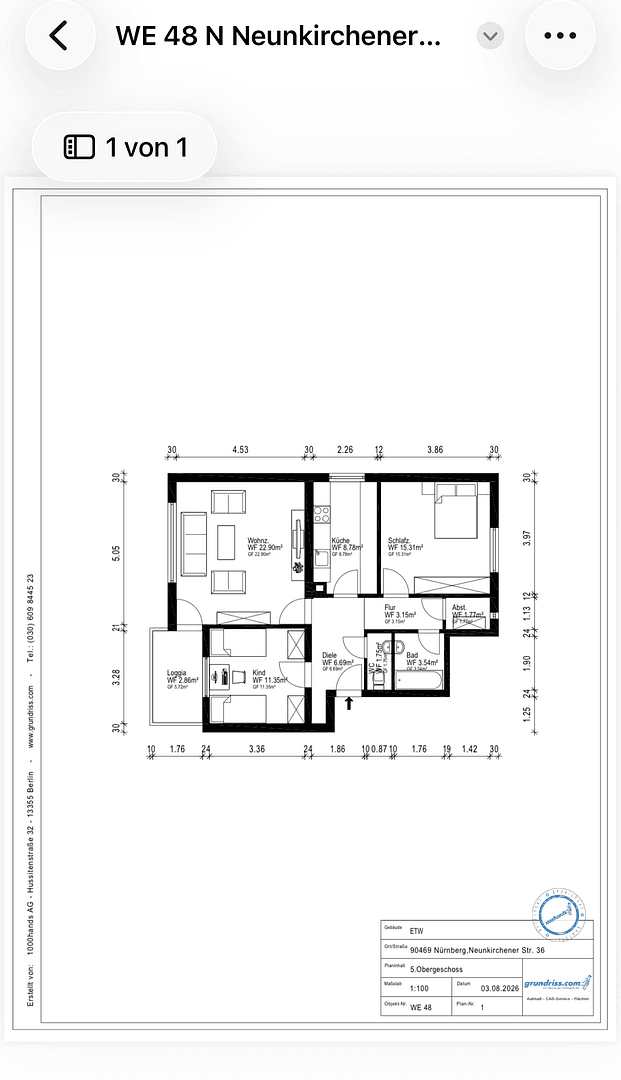 3 bedroom flat for sale, 78 m², Nürnberg, Bavaria 3 bedroom flat for sale, 78 m², Nürnberg, Bavaria