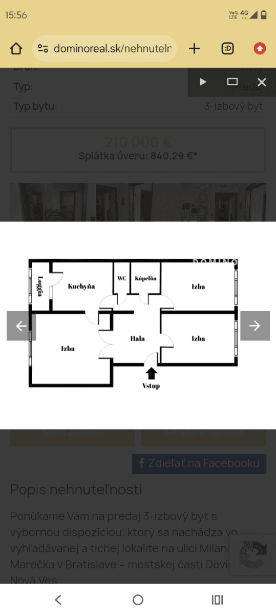 3 bedroom flat for sale, 69 m², Milana Marečka, Devínska Nová Ves, Bratislavský Region 3 bedroom flat for sale, 69 m², Milana Marečka, Devínska Nová Ves, Bratislavský Region