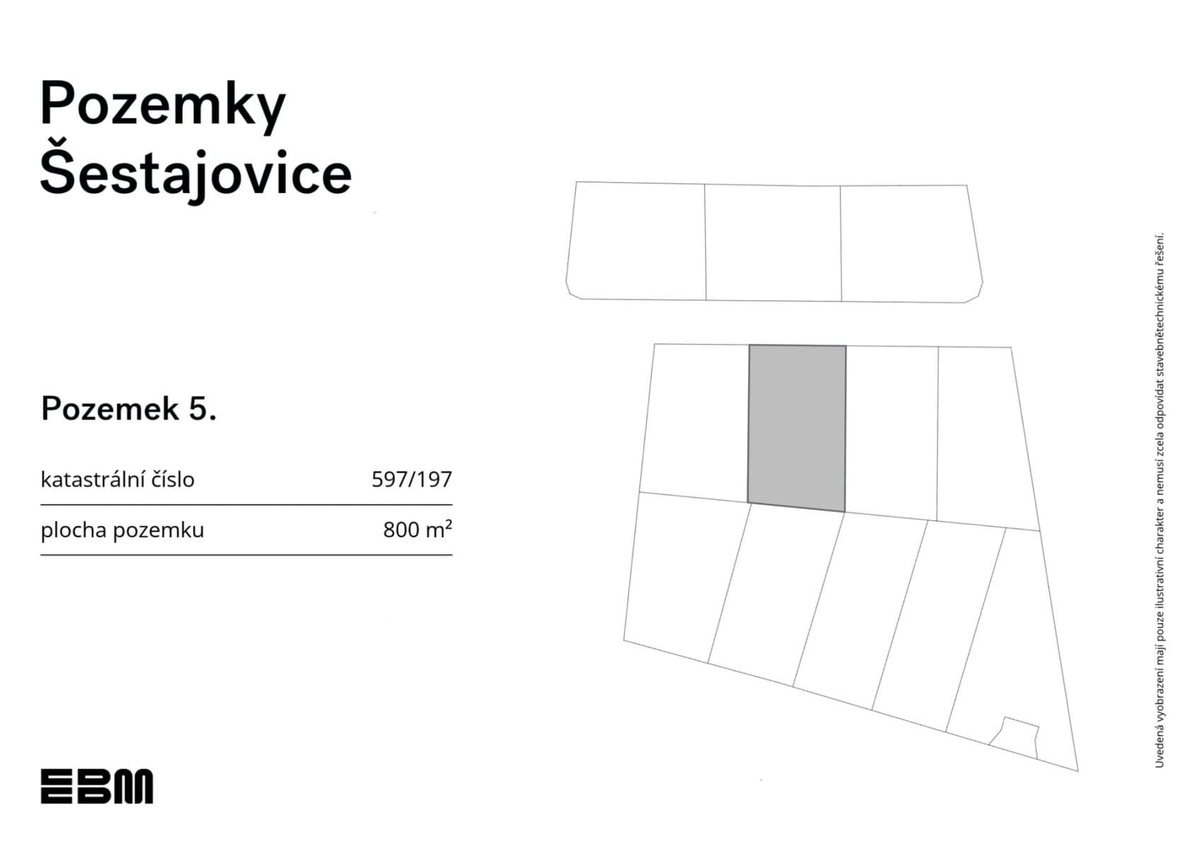 plot for sale, 800 m², Šestajovice, Středočeský Region plot for sale, 800 m², Šestajovice, Středočeský Region