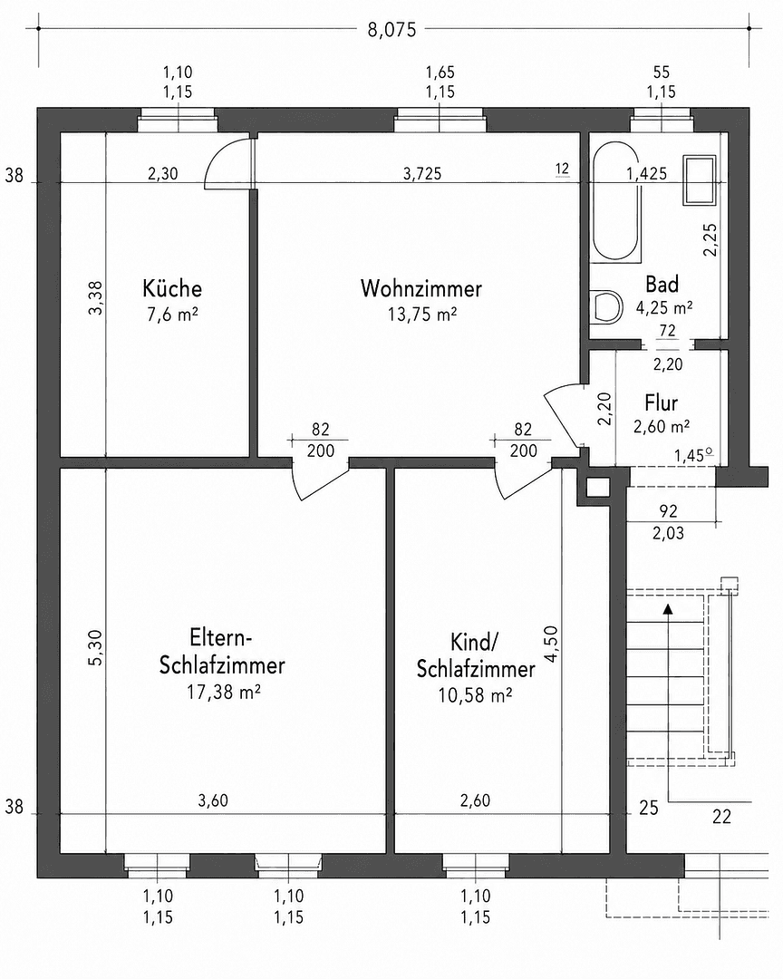 3 bedroom flat to rent, 52 m², Uferstraße 39, Castrop-Rauxel, North Rhine-Westphalia 3 bedroom flat to rent, 52 m², Uferstraße 39, Castrop-Rauxel, North Rhine-Westphalia