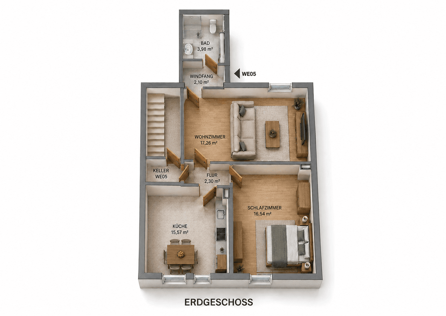 2 bedroom flat to rent, 58 m², Lingenfeld, Rhineland-Palatinate 2 bedroom flat to rent, 58 m², Lingenfeld, Rhineland-Palatinate
