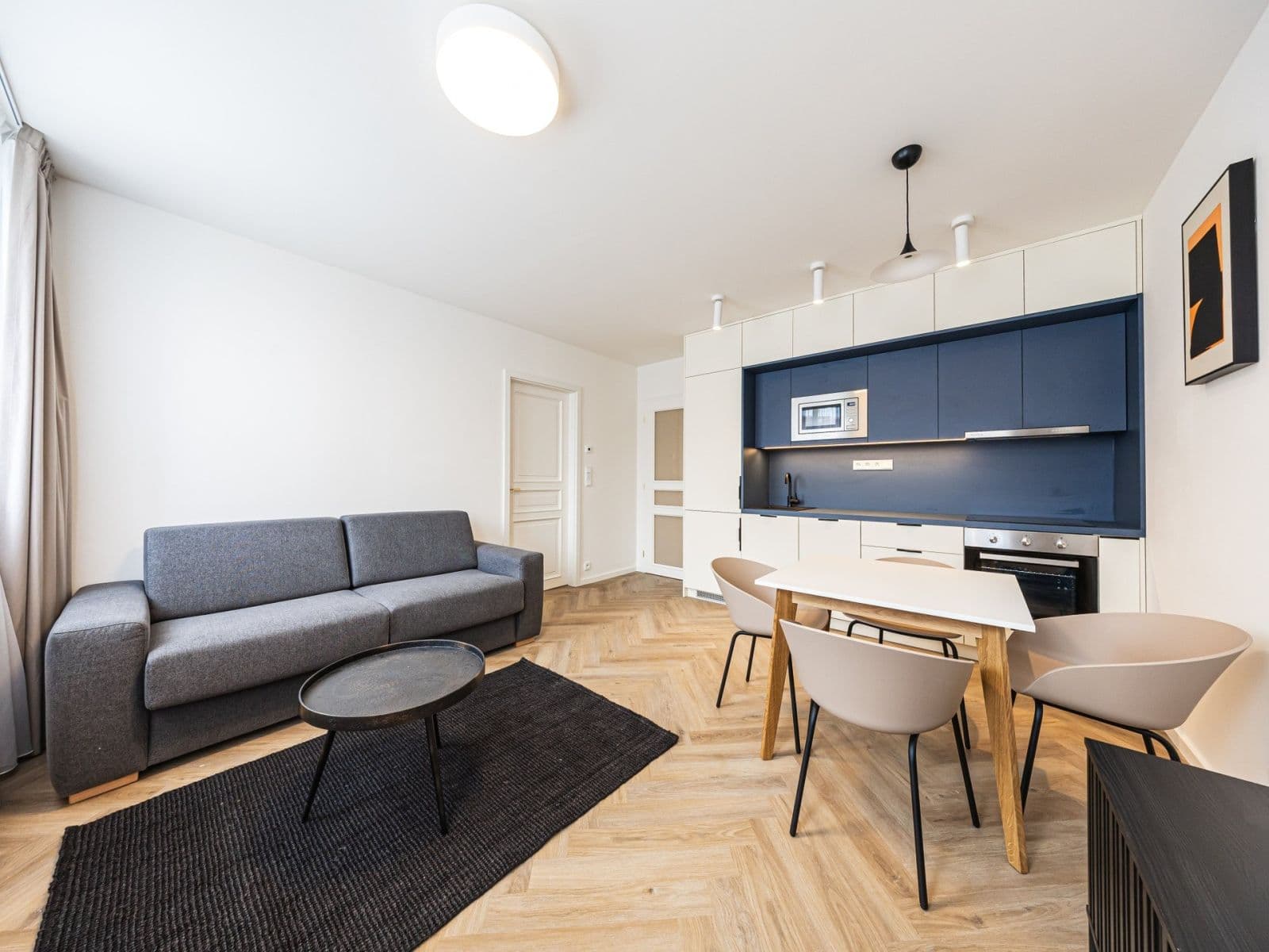 1 bedroom with open-plan kitchen flat to rent, 43 m², Sázavská, Prague, Prague 1 bedroom with open-plan kitchen flat to rent, 43 m², Sázavská, Prague, Prague