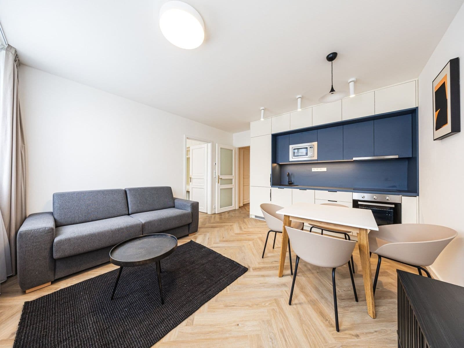 1 bedroom with open-plan kitchen flat to rent, 43 m², Sázavská, Prague, Prague 1 bedroom with open-plan kitchen flat to rent, 43 m², Sázavská, Prague, Prague
