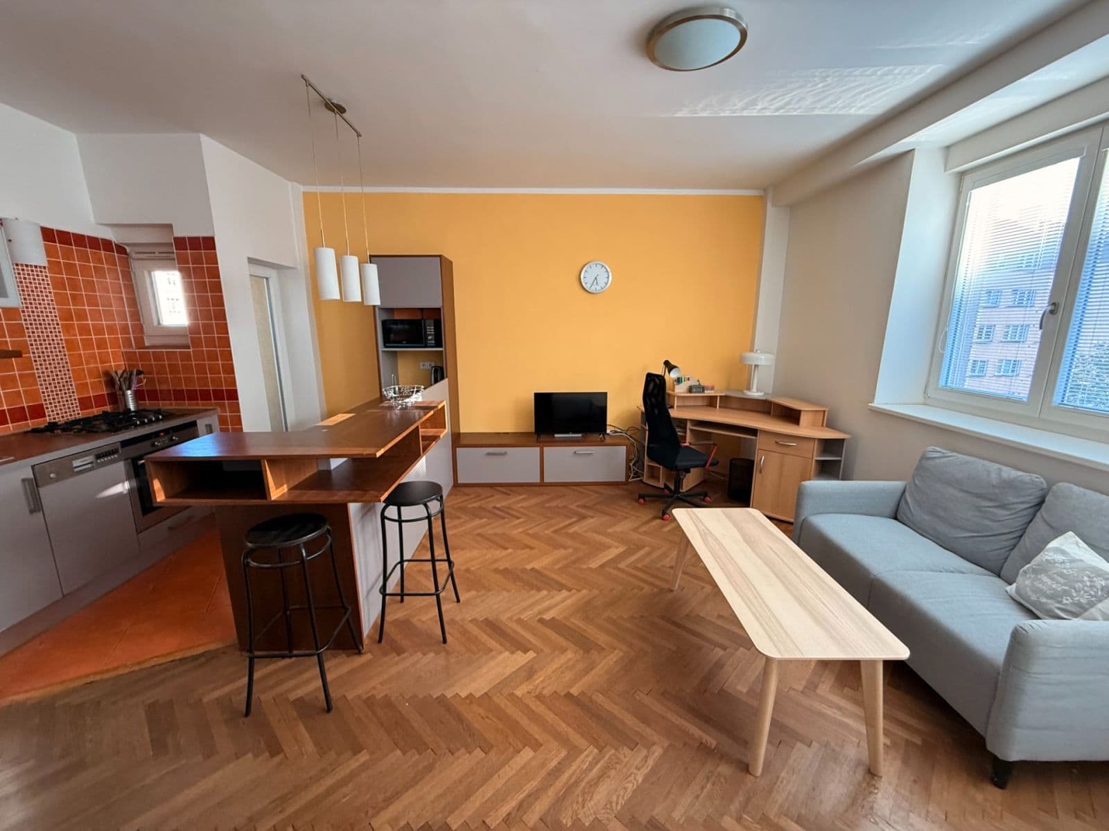 1 bedroom with open-plan kitchen flat to rent, 50 m², Vršovická, Prague, Prague 1 bedroom with open-plan kitchen flat to rent, 50 m², Vršovická, Prague, Prague