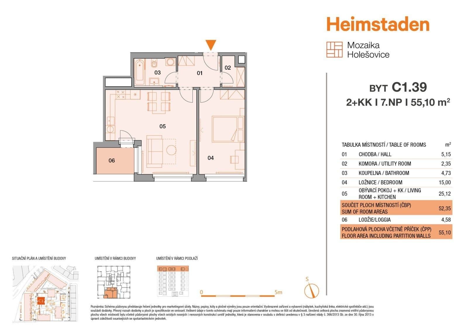 1 bedroom with open-plan kitchen flat to rent, 54 m², U Pergamenky, Prague, Prague 1 bedroom with open-plan kitchen flat to rent, 54 m², U Pergamenky, Prague, Prague