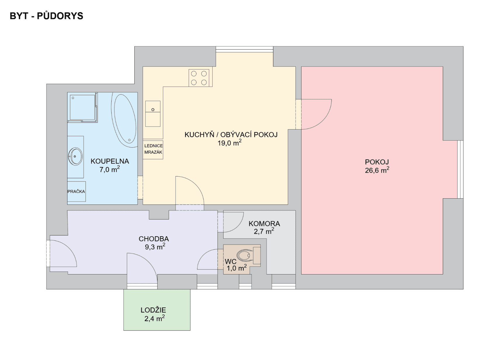 1 bedroom with open-plan kitchen flat to rent, 66 m², Edvarda Beneše, Plzeň, Plzeňský Region 1 bedroom with open-plan kitchen flat to rent, 66 m², Edvarda Beneše, Plzeň, Plzeňský Region