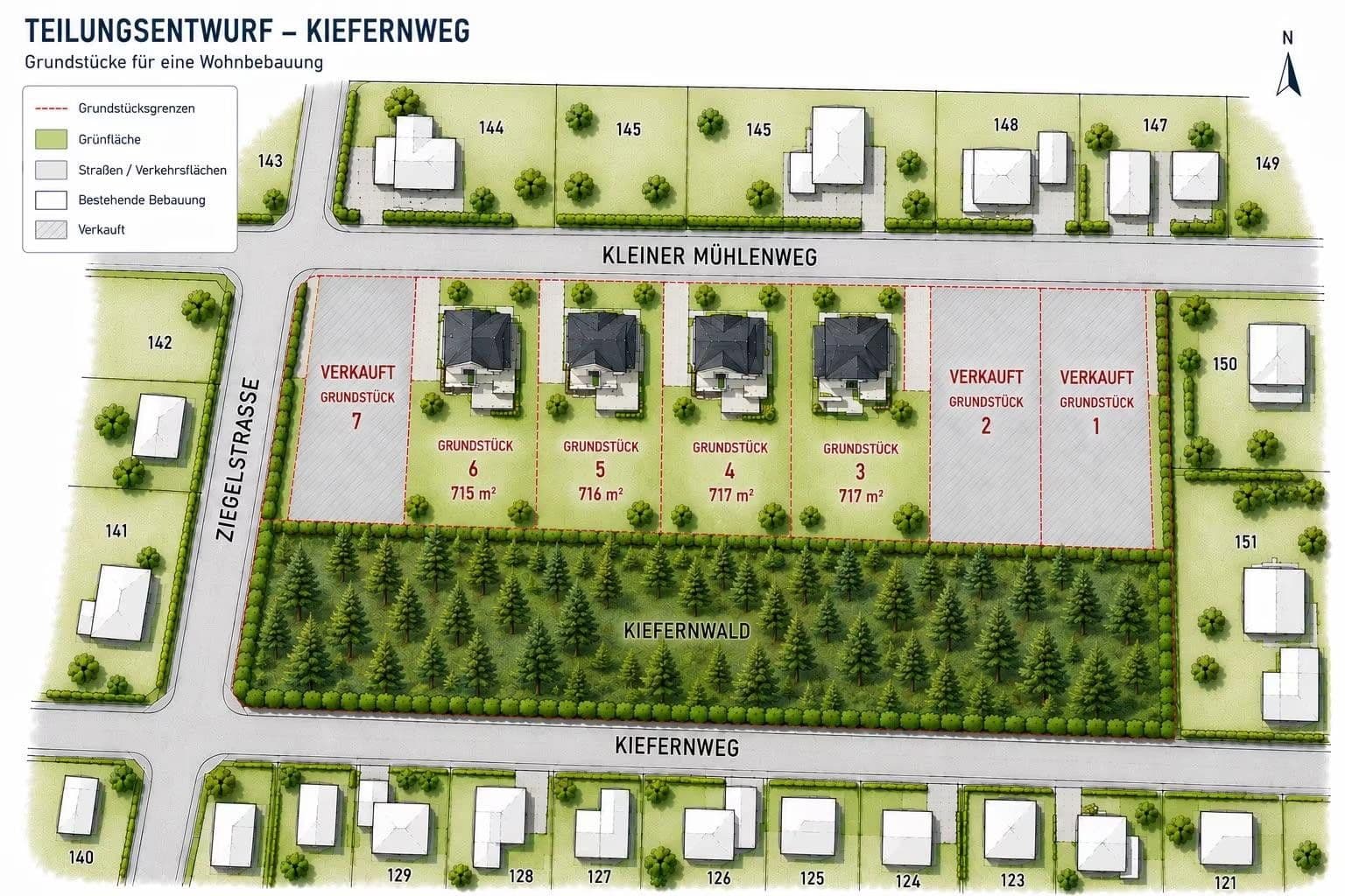 plot for sale, 715 m², Kleiner Mühlenweg, Milower Land, Brandenburg plot for sale, 715 m², Kleiner Mühlenweg, Milower Land, Brandenburg