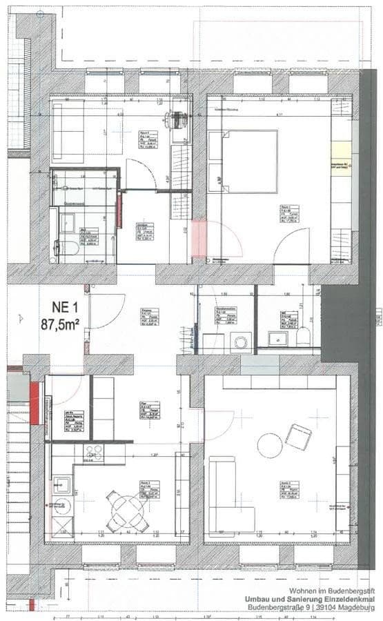 4 bedroom flat to rent, 88 m², Budenbergstraße 9, Magdeburg, Saxony-Anhalt 4 bedroom flat to rent, 88 m², Budenbergstraße 9, Magdeburg, Saxony-Anhalt