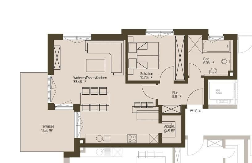 1 bedroom with open-plan kitchen flat for sale, 66 m², Karlsruhe, Baden-Württemberg 1 bedroom with open-plan kitchen flat for sale, 66 m², Karlsruhe, Baden-Württemberg