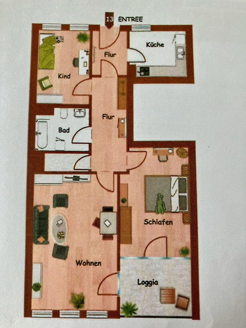 3 bedroom flat for sale, 82 m², Chemnitz, Saxony 3 bedroom flat for sale, 82 m², Chemnitz, Saxony