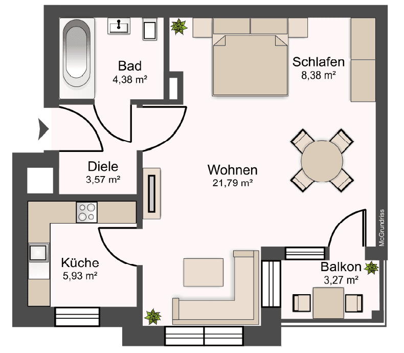 1 bedroom flat to rent, 46 m², Lüpertzender Str. 91, Mönchengladbach, North Rhine-Westphalia 1 bedroom flat to rent, 46 m², Lüpertzender Str. 91, Mönchengladbach, North Rhine-Westphalia