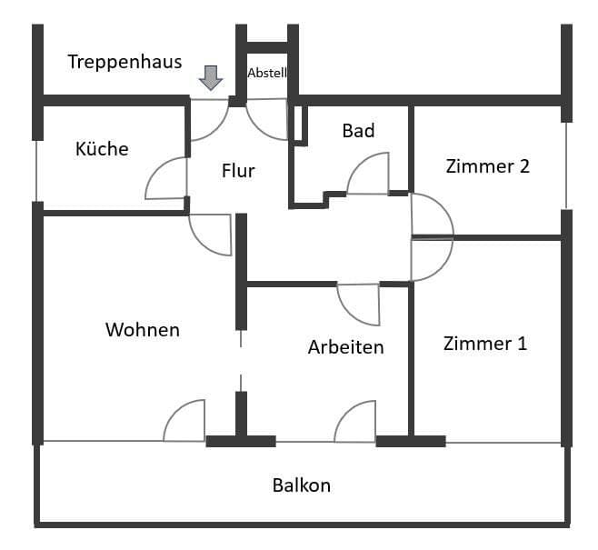 4 bedroom flat to rent, 90 m², Wiesbaden, Hesse 4 bedroom flat to rent, 90 m², Wiesbaden, Hesse