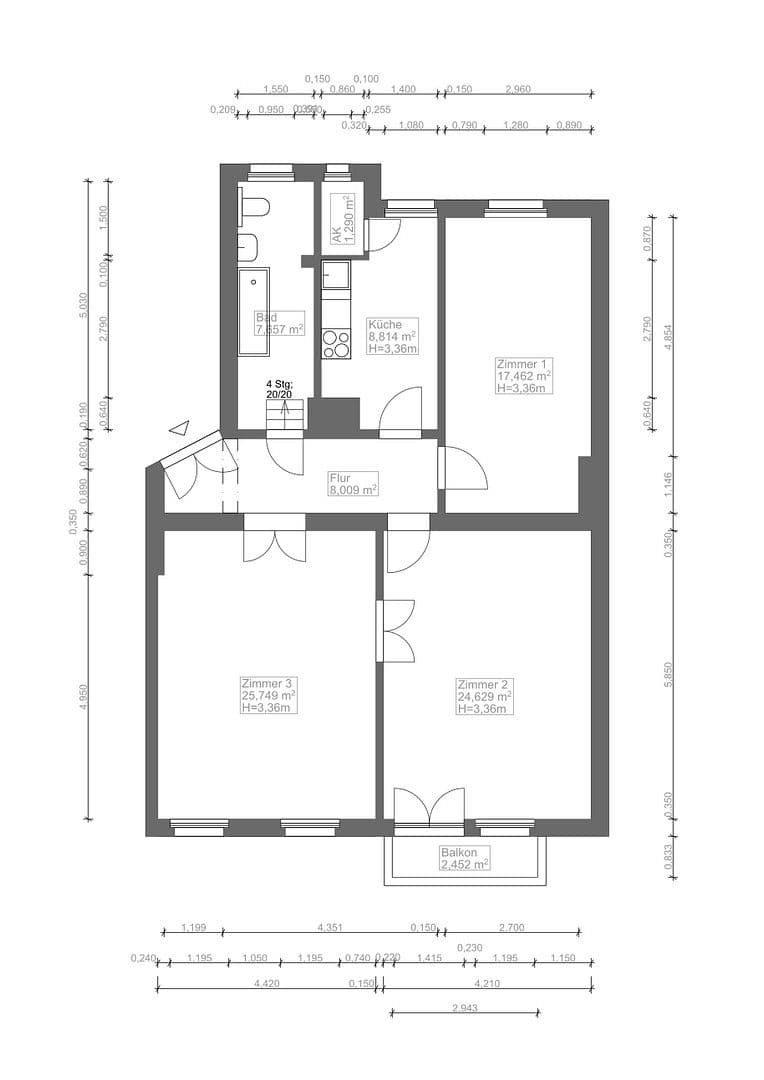 3 bedroom flat for sale, 96 m², Berlin, Berlin 3 bedroom flat for sale, 96 m², Berlin, Berlin
