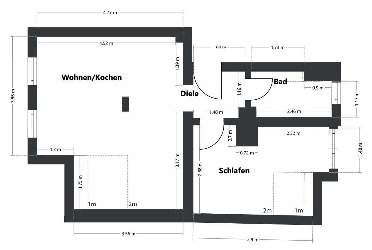 1 bedroom with open-plan kitchen flat to rent, 52 m², Werderstraße 18, Dortmund, North Rhine-Westphalia 1 bedroom with open-plan kitchen flat to rent, 52 m², Werderstraße 18, Dortmund, North Rhine-Westphalia