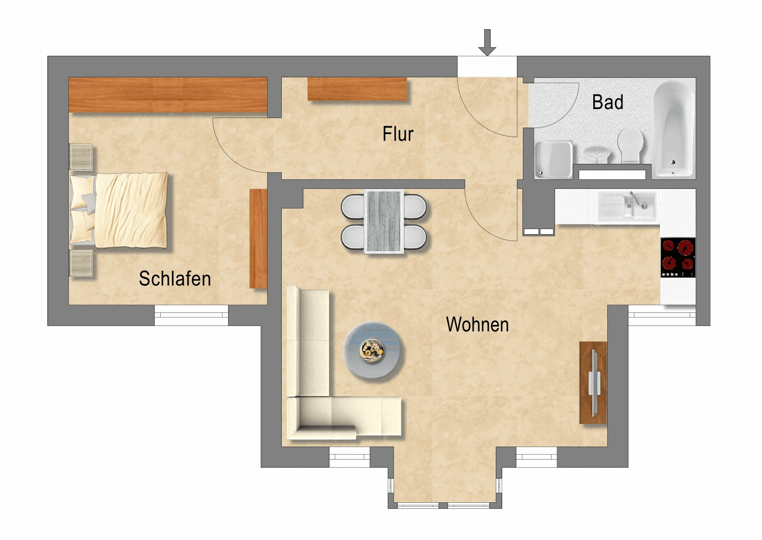 2 bedroom flat to rent, 52 m², Wolfratshauser Str. 243, München, Bavaria 2 bedroom flat to rent, 52 m², Wolfratshauser Str. 243, München, Bavaria