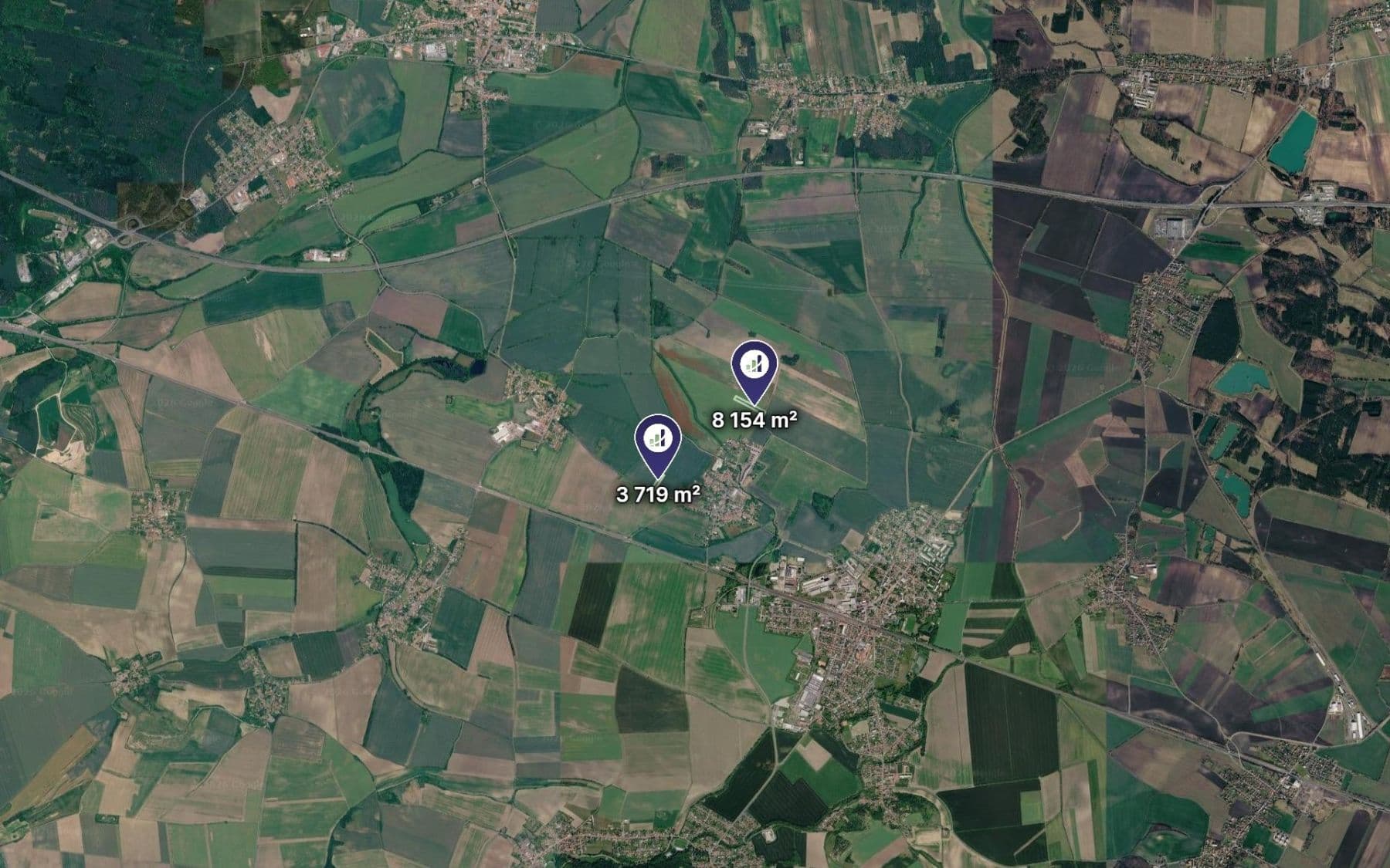 plot for sale, 989 m², Pečky, Středočeský Region plot for sale, 989 m², Pečky, Středočeský Region