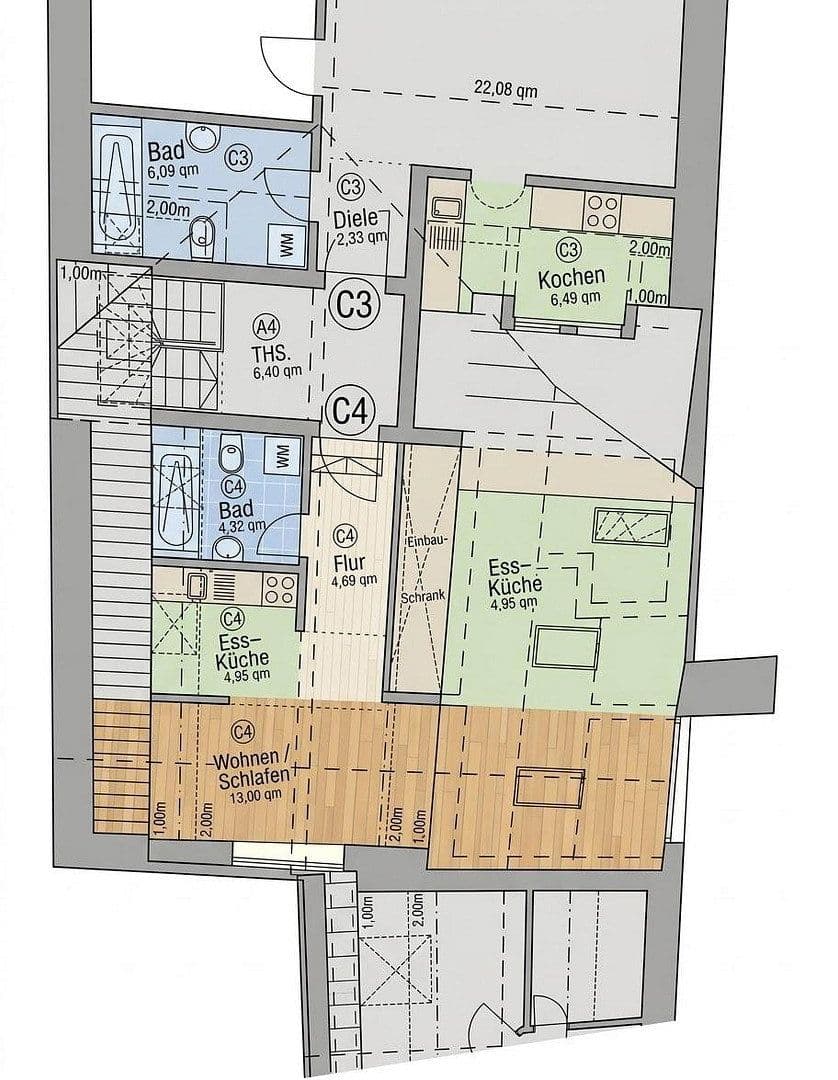 4 bedroom flat for sale, 83 m², Viernheim, Hesse 4 bedroom flat for sale, 83 m², Viernheim, Hesse