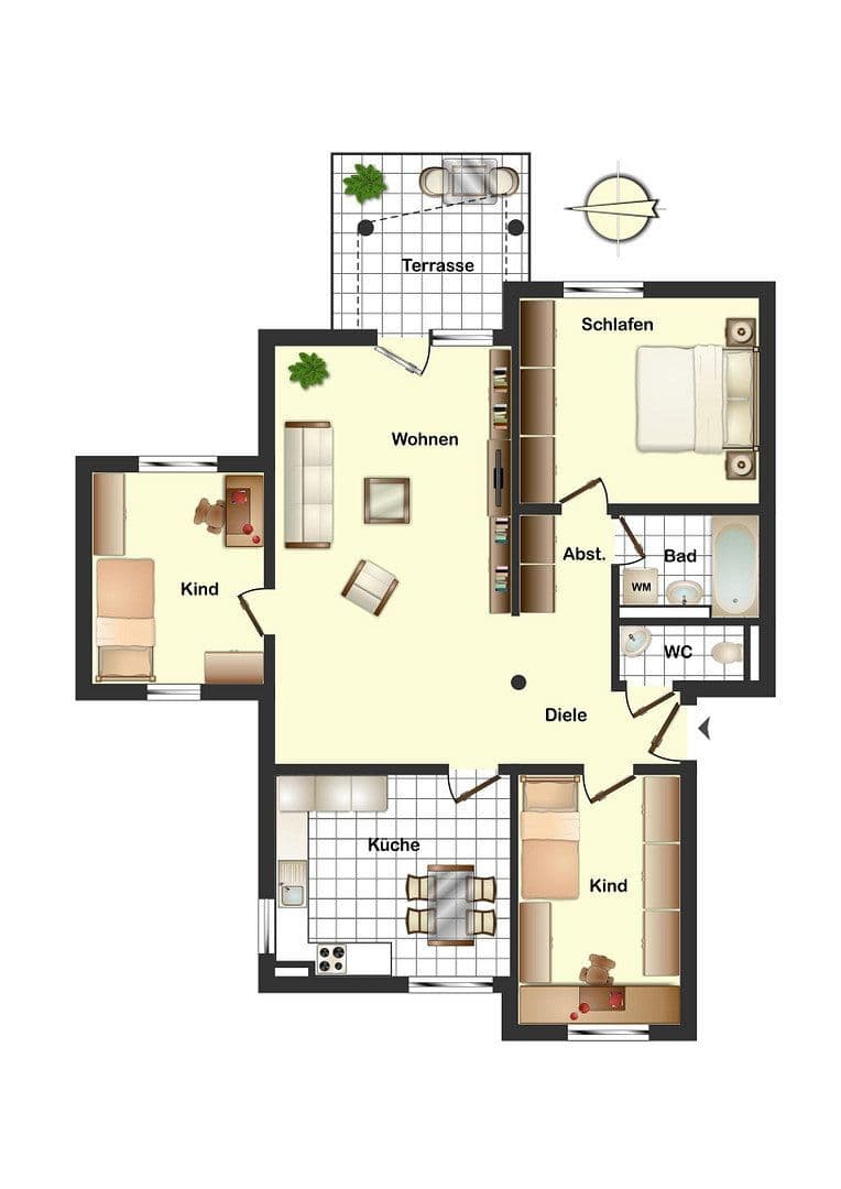 4 bedroom flat for sale, 86 m², Kiefernweg 3, Freital, Saxony 4 bedroom flat for sale, 86 m², Kiefernweg 3, Freital, Saxony