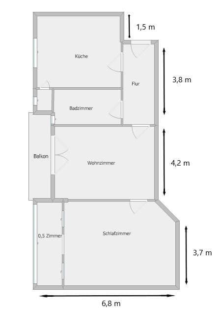 1 bedroom with open-plan kitchen flat to rent, 76 m², Parkstraße 21b, Osnabrück, Lower Saxony 1 bedroom with open-plan kitchen flat to rent, 76 m², Parkstraße 21b, Osnabrück, Lower Saxony